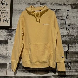 Women’s large yellow champion hoodie